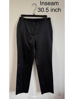 111 State Satin Felt Pants Color Black Size 8